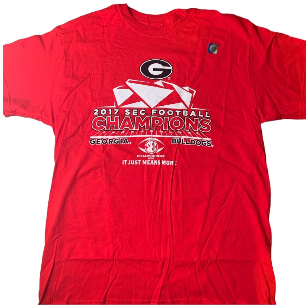 2017 Georgia Bulldogs SEC Champion Shirt - Collegiate Licensed- Men’s Large